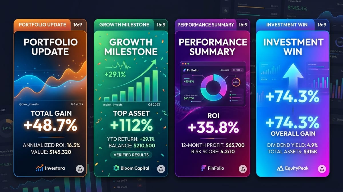 Spotify Wrapped для инвесторов — делись успехами одним кликом