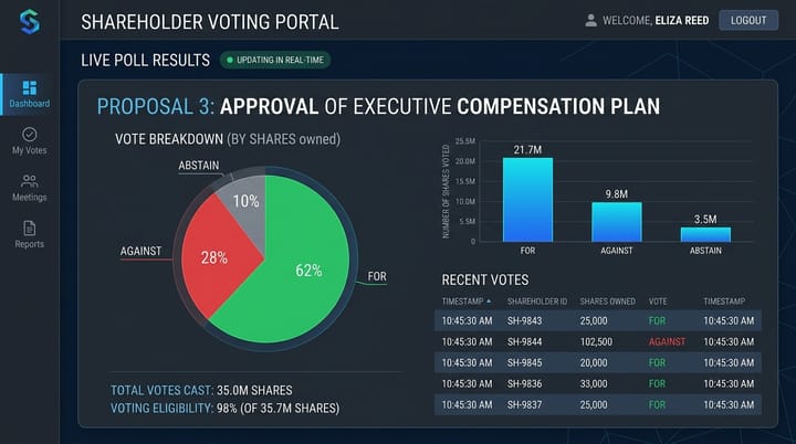 Акционеры решают — как в настоящей компании
